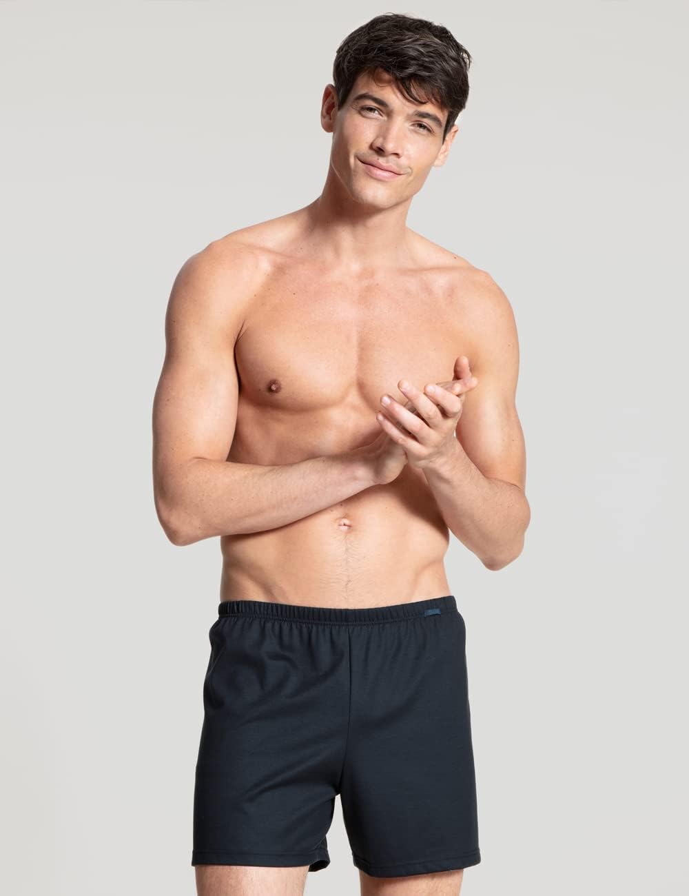 Calida Herren Prints Benefit Boxershorts, darkblue, 58-60