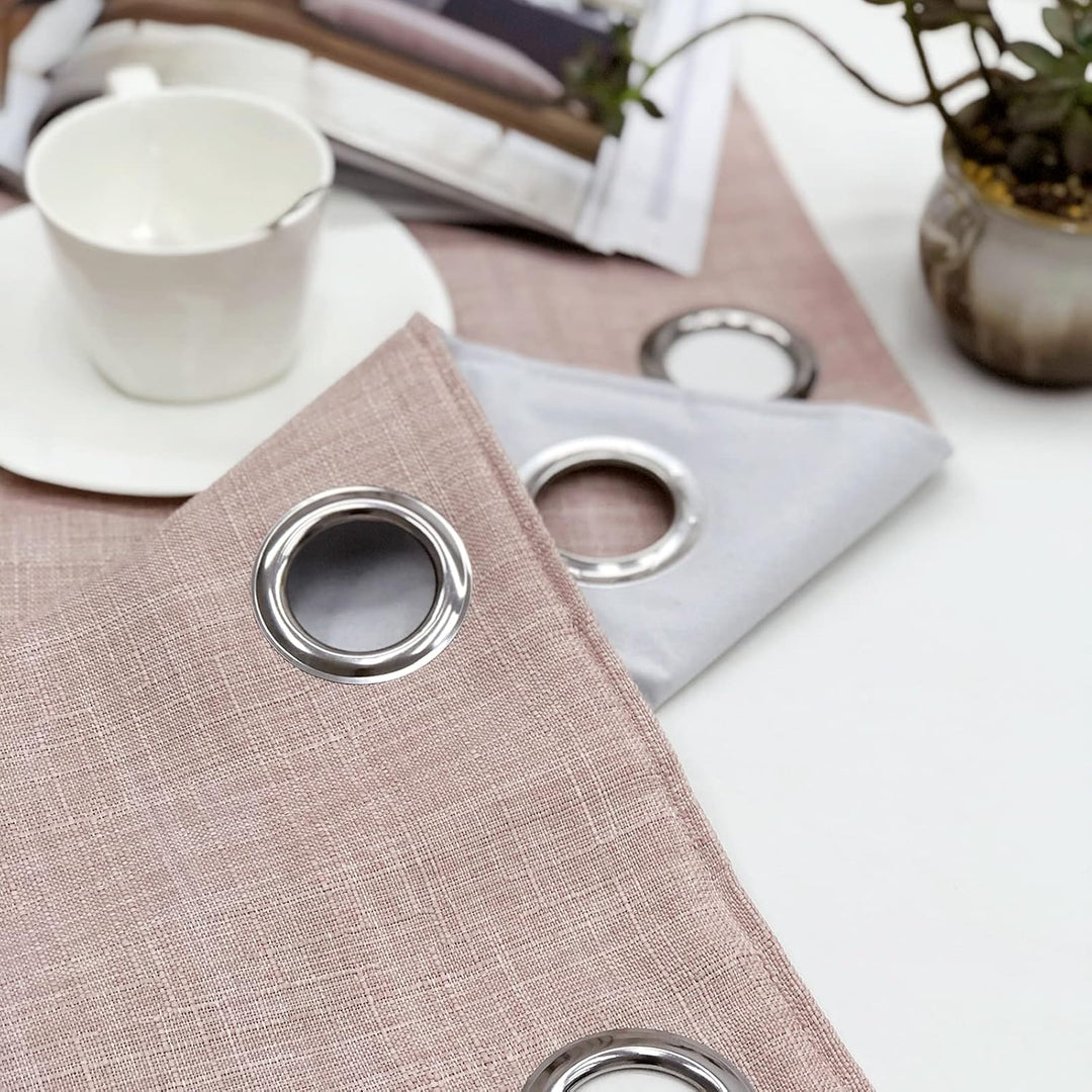 always4u Vorhang Blickdicht 100% mit Ösen, Elegente Gardinen Wohnzimmer Modern Abdunkelnde Vorhänge