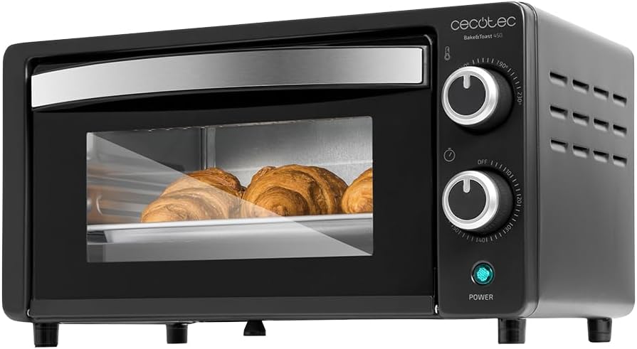 Cecotec Tischofen Bake&Toast 1090 Black, 10 L, 1000 W, 60-Minuten-Timer, Temperaturregelung bis zu 2