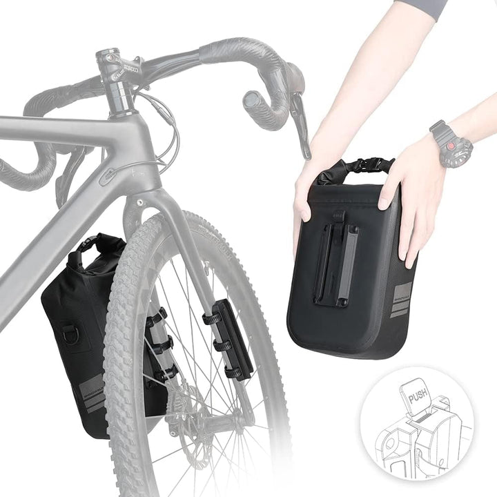 Rhinowalk Fahrradtasche, Gepäckträgertasche, wasserdicht, Fahrradtasche für Gepäckträger, Satteltasc