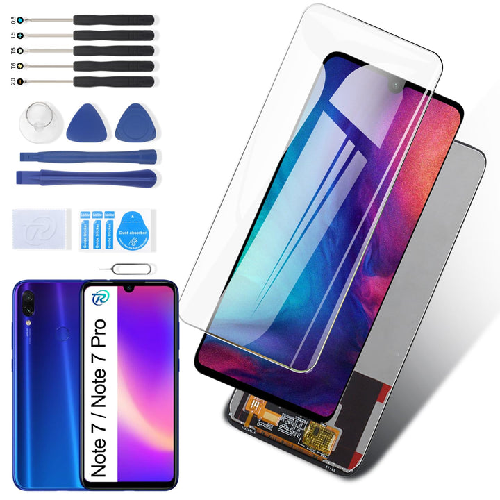 RongZy Display für Xiaomi Redmi Note 7 / Note 7 Pro LCD Bildschirmersatz Digitizer Touchscreen für X