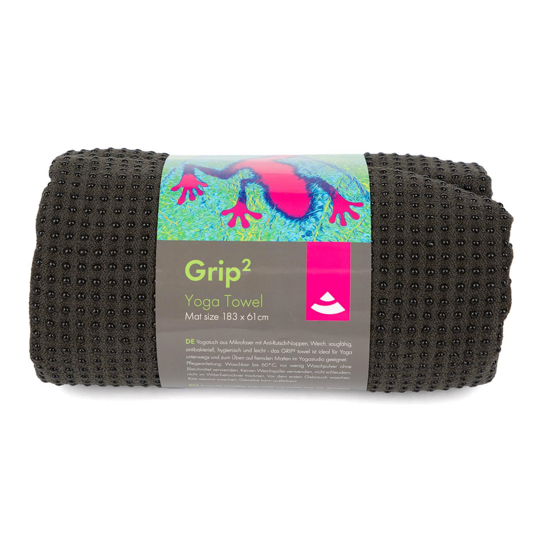 Bodhi GRIP2 Yoga Towel | Yoga-Handtuch mit Anrtirutsch-Noppen | Mikrofaser-Yogatuch | Rutschfestes T