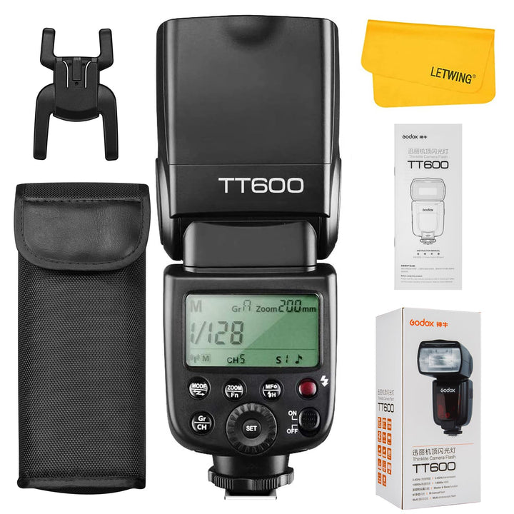 Godox TT600 2.4G Speedlite Master/Slave-Blitz mit integriertem Auslösesystem für Canon Nikon Pentax