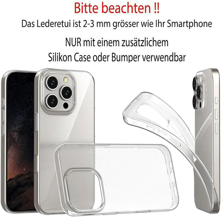 Suncase Etui Tasche kompatibel mit iPhone 16 Pro Max (6,9 Zoll) Hülle mit ZUSÄTZLICHER Case/Schale/B