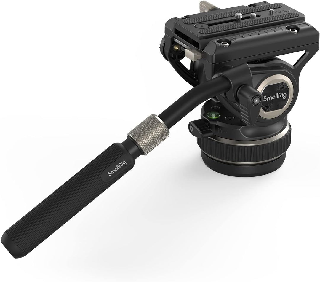 SmallRig Stativ Fluid Videokopf, mit Schnellwechselplatte für Manfrotto und für DJI RS 2 / RS 3 / RS