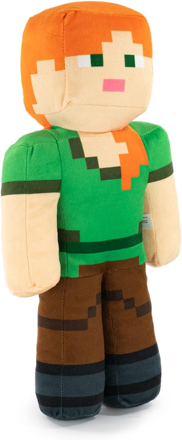Plüsch Minecraft Videospielfiguren - Enderman, Lama, Ozelot, Schwein, Steve, Alex, Creeper, Wolf - G