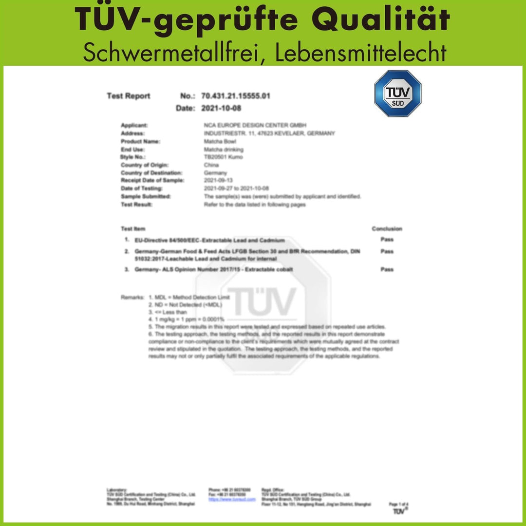 Goodwei Japanisches Matcha Komplett-Set mit hochwertiger Teeschale (Menouseki, 80) Menouseki 80, Men