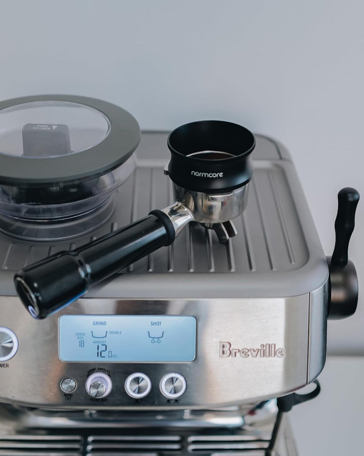 Normcore 54 mm magnetischer Dosiertrichter V2 – Espresso-Kaffee-Dosierring – 29 mm eloxiertes Alumin
