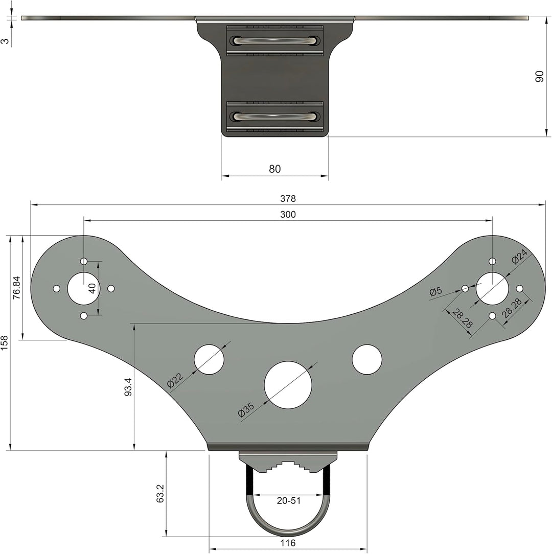 BATLINK MAO5GV1 2x2 MIMO Marine Grade (IP66) 5G Antenne inkl. 5m Kabel - 9dBi Leistungsgewinn, für 5