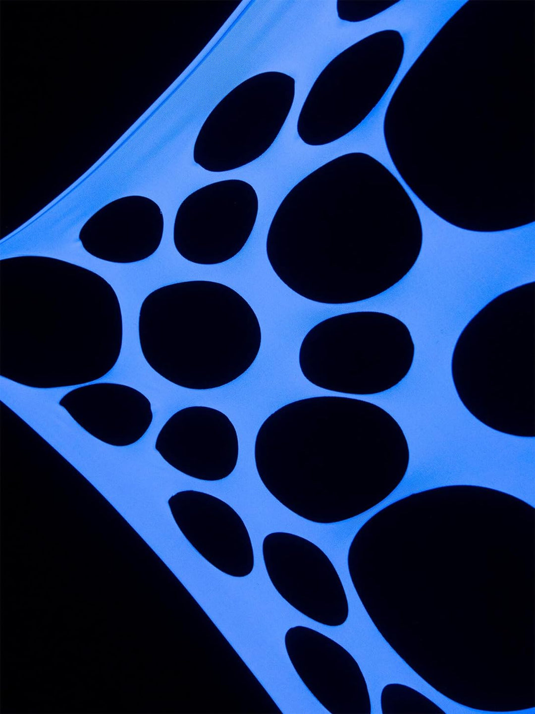 PSYWORK Schwarzlicht Segel Spandex | PSY Suzy Square | Weiss | 1 x 1m | UV-aktiv | Leuchtend | Wandt