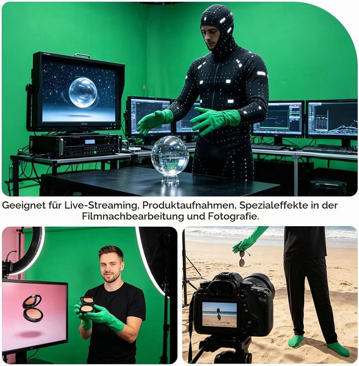 Green Screen Bodysuit Für Fotografie, Ganzkörper Anzug Ganzkörper-Split-Design Für Fotografie Film V