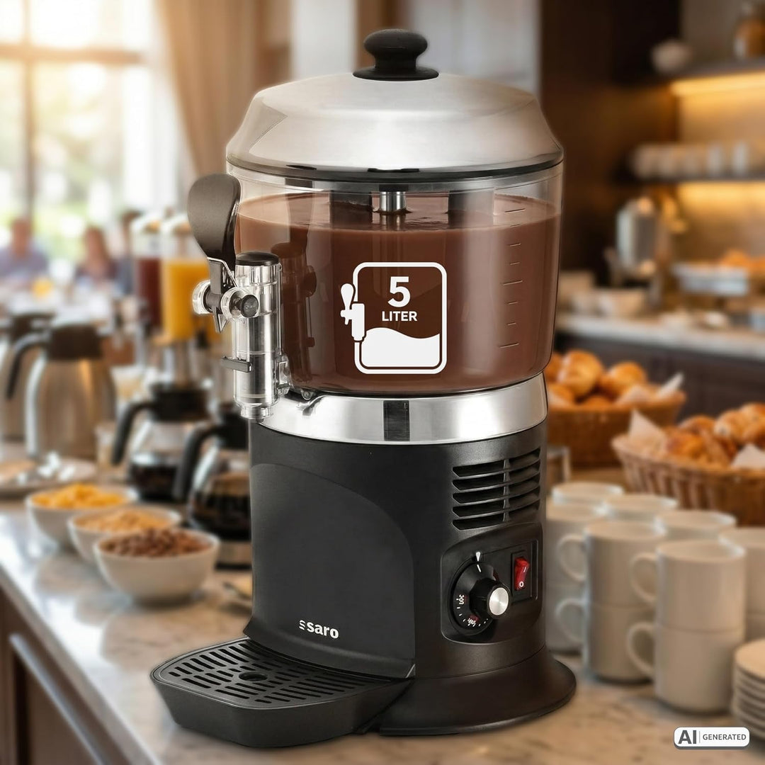 Saro 175-1145 Kakaodispenser Modell Nina, 5 L, 1100 W, schwarz