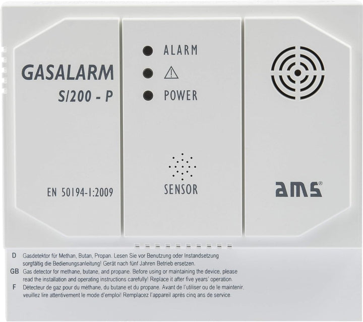 Gasmelder Gasalarm S/200-P mit zusätzlichen Schaltausgang