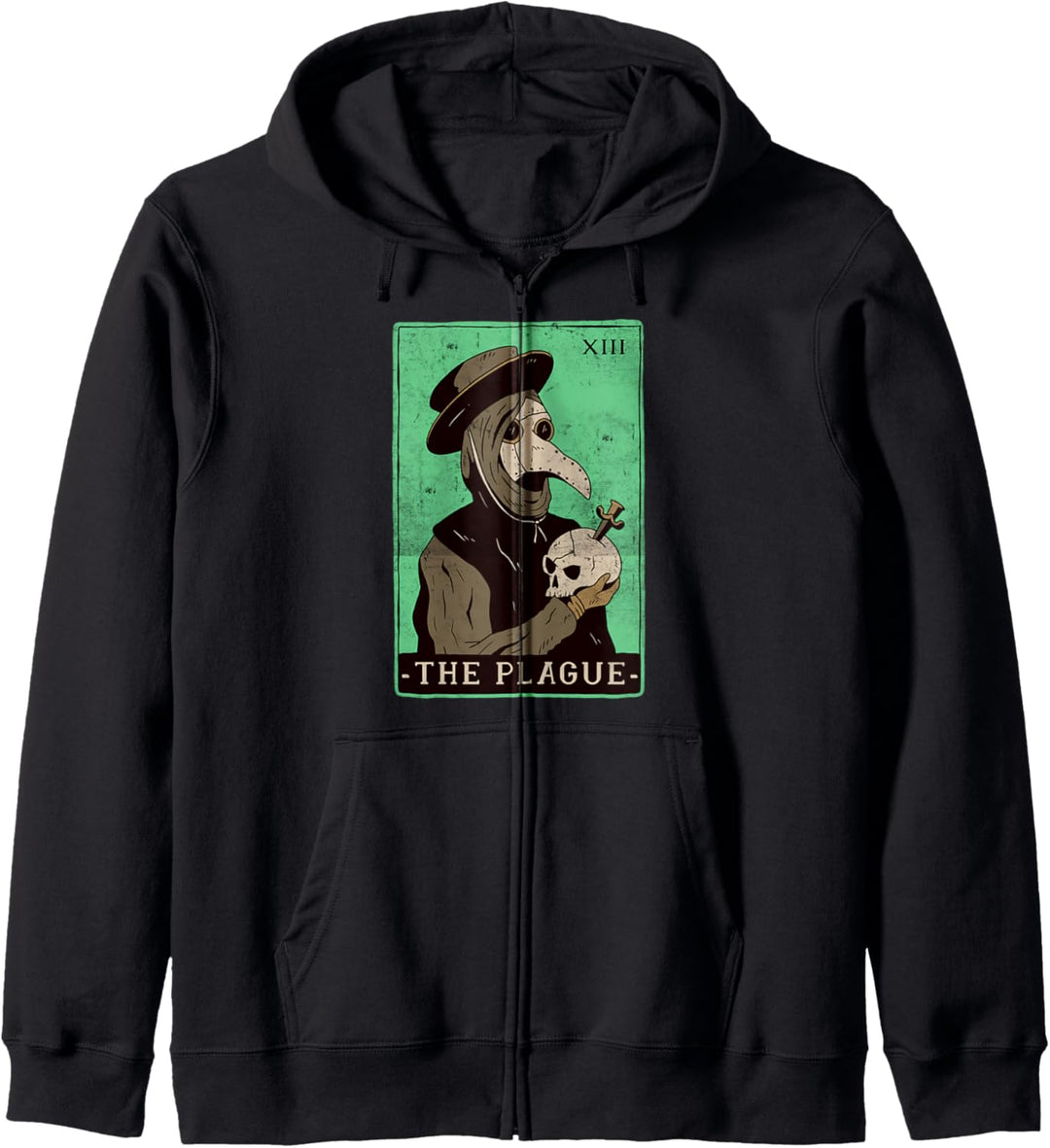The Plague Mittelalter Pest Doctor Okkult-Tarot Kapuzenjacke