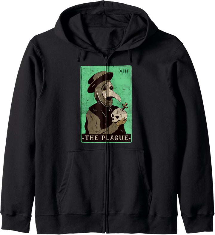 The Plague Mittelalter Pest Doctor Okkult-Tarot Kapuzenjacke