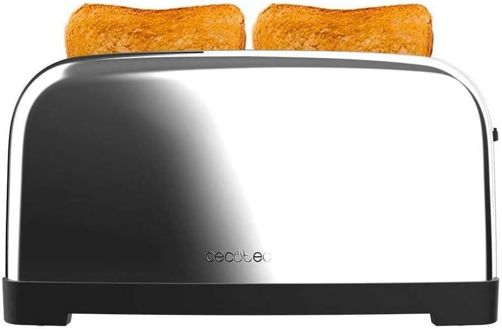 Cecotec Vertikaler Toaster Toastin' time 1500 Inox, 1500W, Doppelter langer und breiter Schlitz 3,8