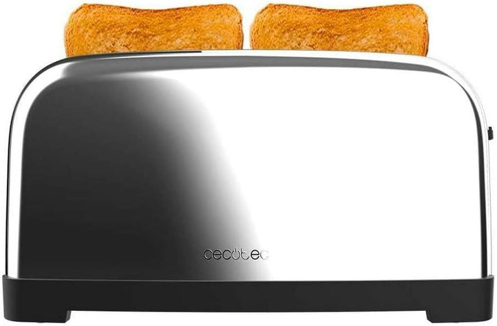 Cecotec Vertikaler Toaster Toastin' time 1500 Inox, 1500W, Doppelter langer und breiter Schlitz 3,8