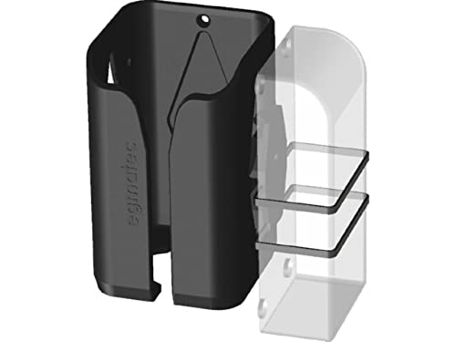 egmatec E-Bike Wandhalterung für Bosch PowerPack mit Ladegerät Montage, schwarz kompatibel mit Akkus