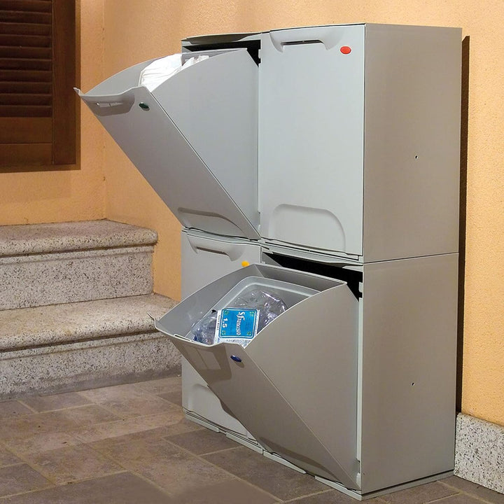 Mülltrenner / Müllsortierer-Element 20 Liter, aus Kunststoff, blau, blau