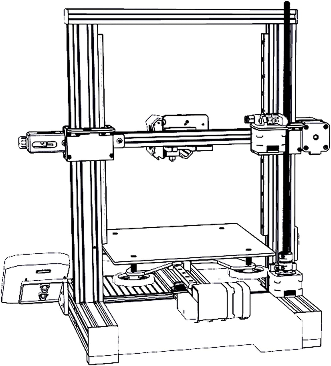 BLV Ender 3 Pro Upgrade-Kit Y Schlossplatte Gurtschrauben nicht im Lieferumfang enthalten MGN12 Line
