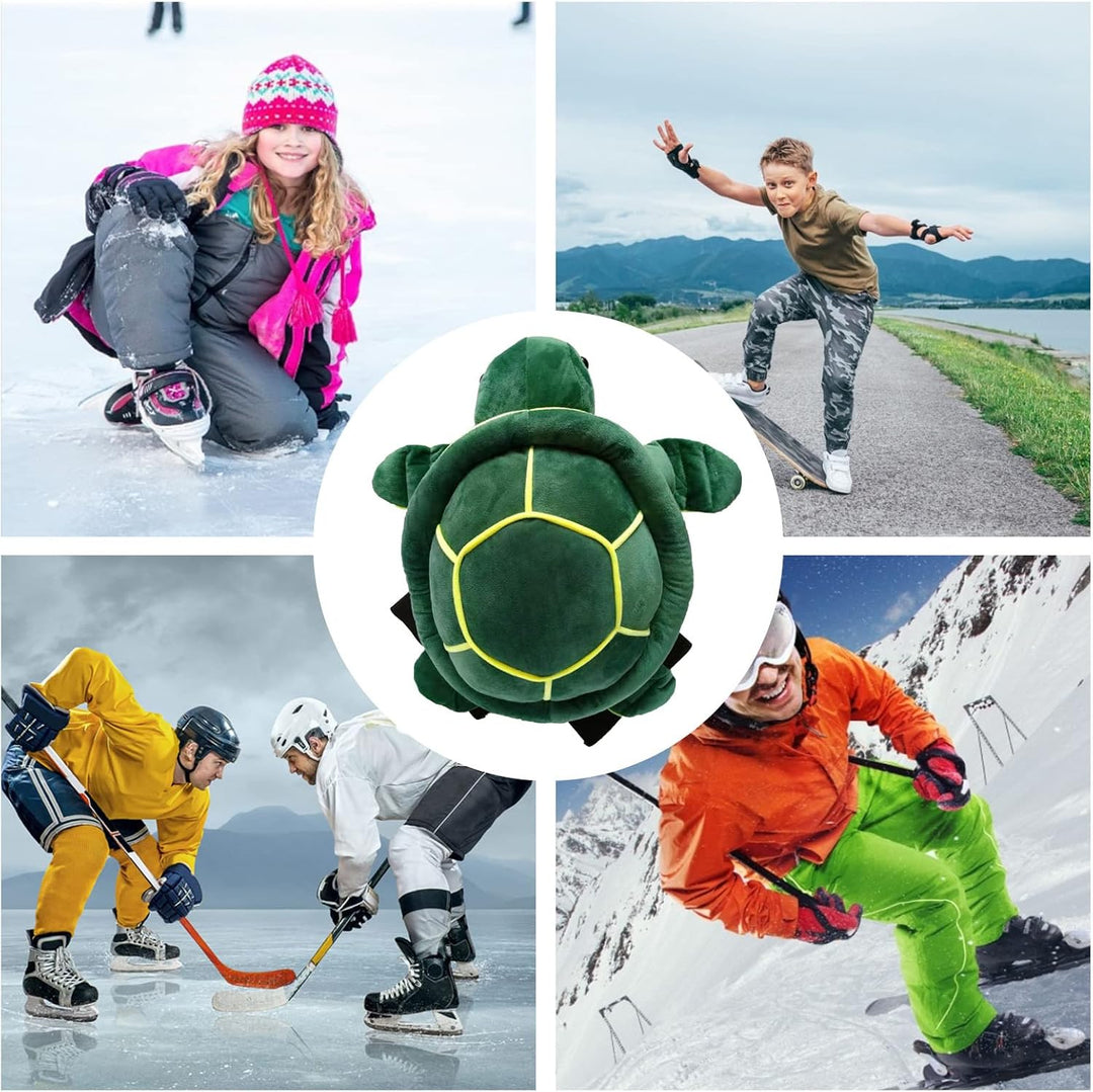 Aznever Ski-Schutzausrüstung Schildkröte – niedliches Cartoon-Snowboard-Hüftschutzkissen | Weicher K