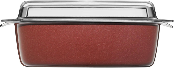 WMF Fusiontec Bräter, rechteckige Form, 32 x 21 cm, perfektes Braten, homogene Kochergebnisse, kratz
