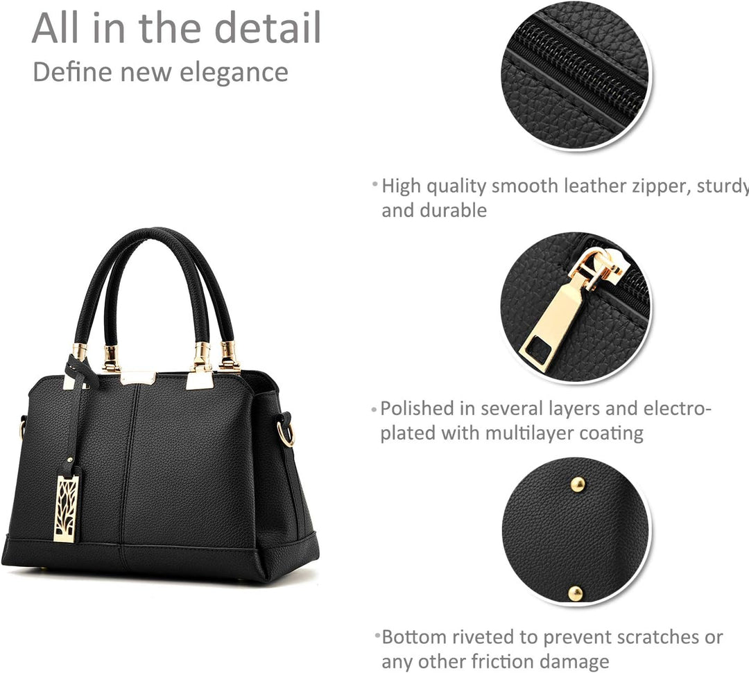 NICOLE & DORIS Damen Handtaschen Elegante Damen Tasche Designe Frauen Umhängetasche PU Weiche Ledert