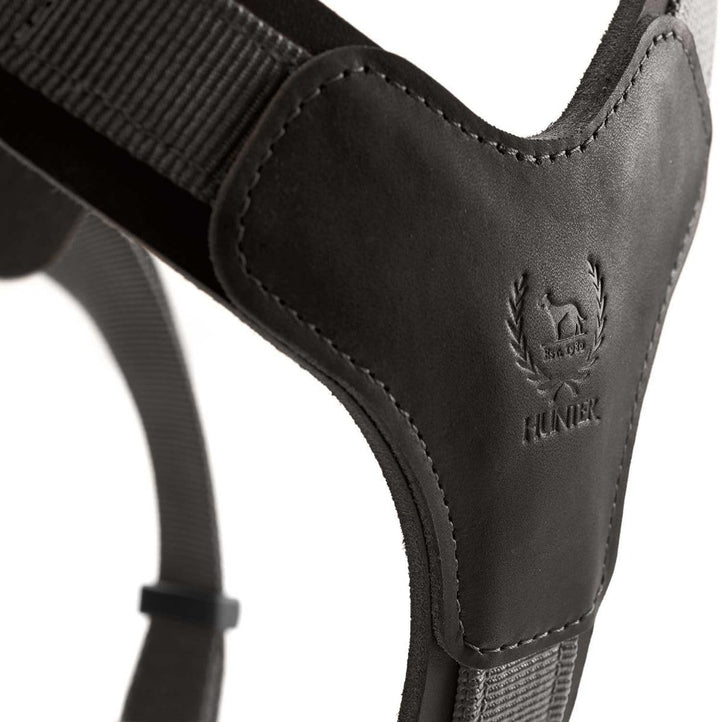 HUNTER AALBORG MIXED Hundegeschirr, M, schwarz/grau, 56 - 81 cm schwarz/grau 56 - 81 cm, schwarz/gra