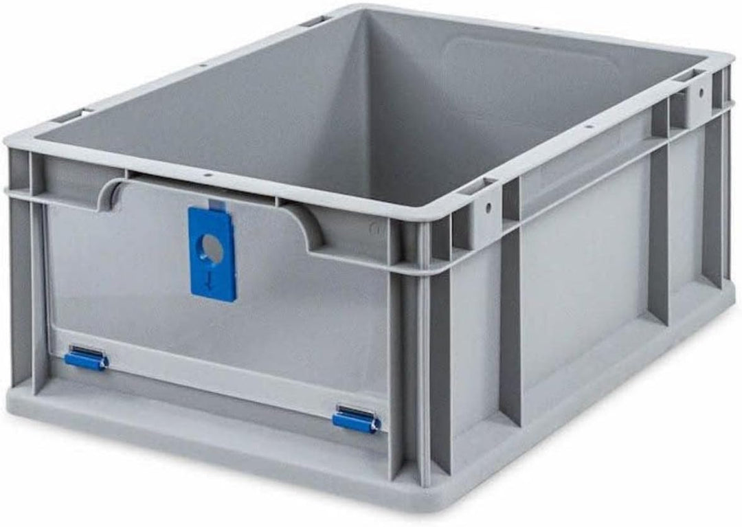 SparSet 5x Eurobox NextGen Insight Cover | HxBxT 17x30x40 | 16 Liter | Niedrig/Blau | Eurobehälter,