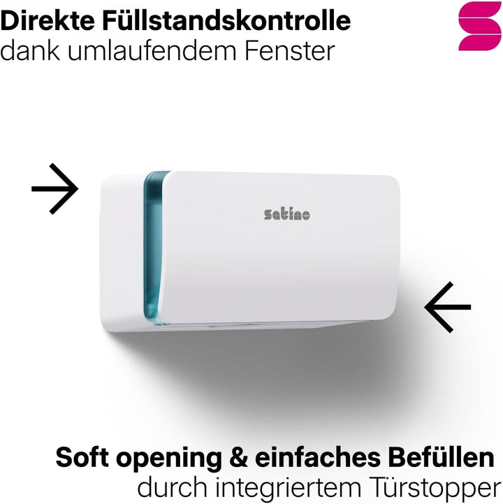 Satino HYGINITY Papierhandtuchspender für kleinere Waschräume – für V Falz &amp; C Falz Papierhandtücher