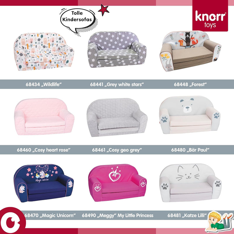 Knorrtoys 68485 Kindersofa-Royal Grey, grau