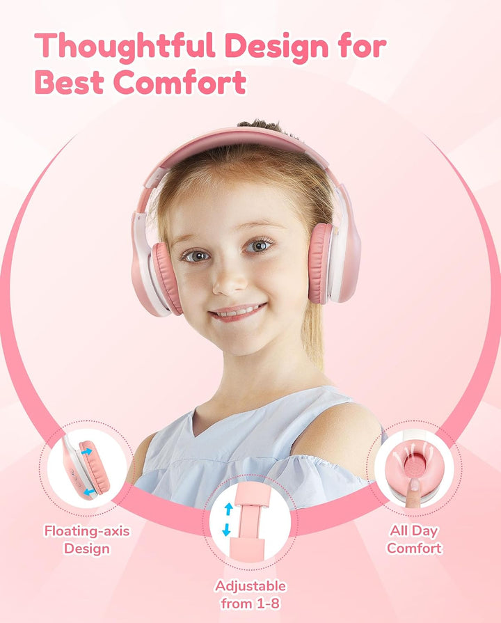 EarFun Bluetooth Kopfhörer Kinder [2er-Pack], 85/94dB Lautstärkeregelung, HiFi Sound, HD-Mikrofon, 4