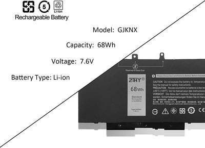 GJKNX GD1JP 0GD1JP DY9NT 0DY9NT 5YHR4 451-BBZG Laptop-Batteriewechsel für Dell Latitude 5480 5580 52