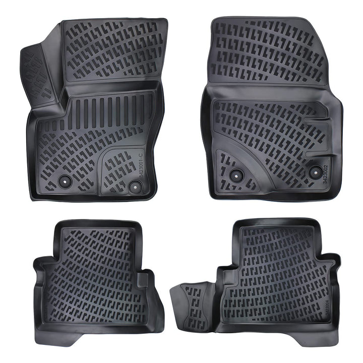 fussmattenprofi.com 3D Gummimatten Set für Ford C-Max (1.Gen) Baujahr 2003-2010 | Extra Hoher 5cm Ra