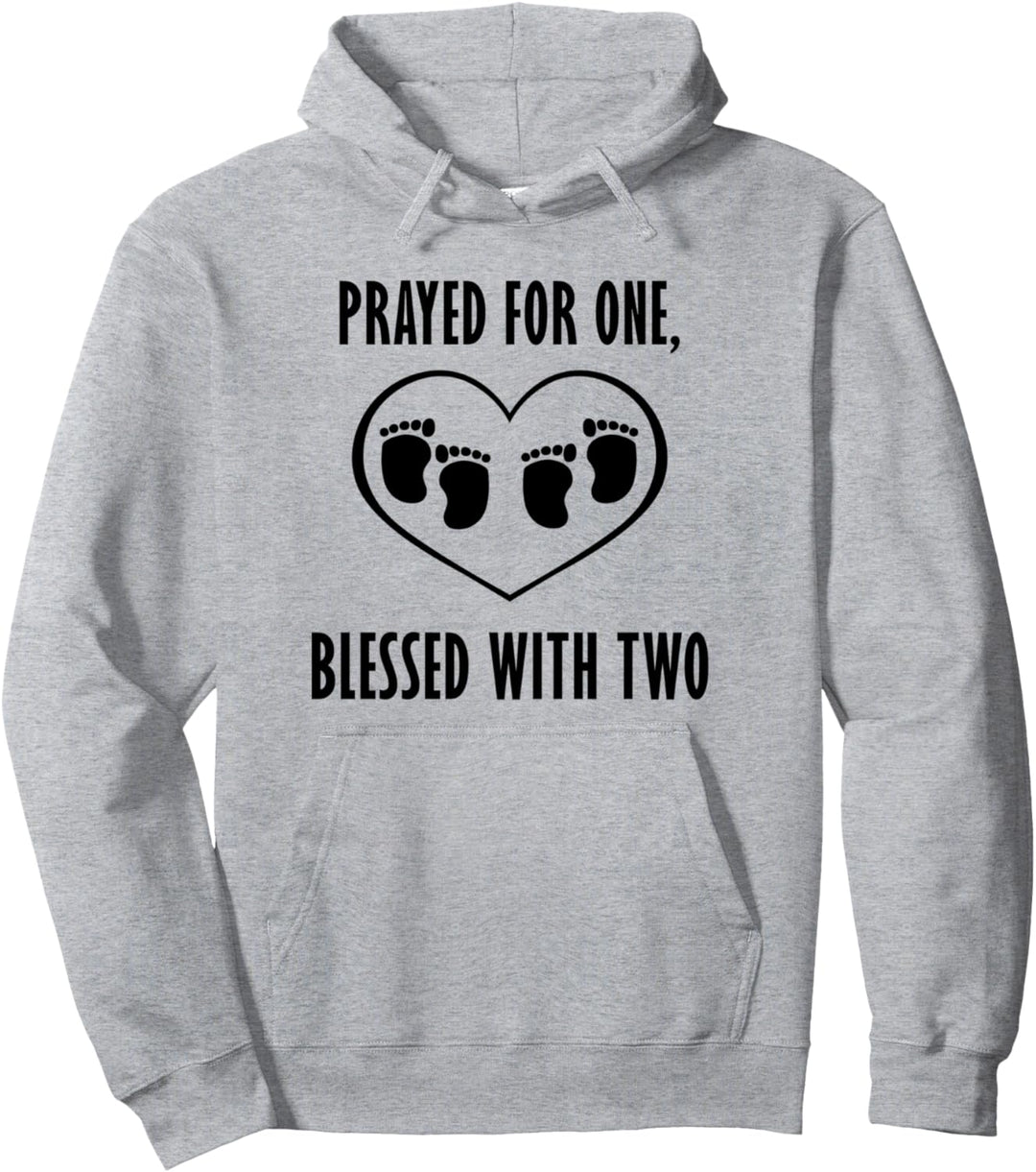 Schwangere werdende Eltern Zwillinge Baby Pullover Hoodie