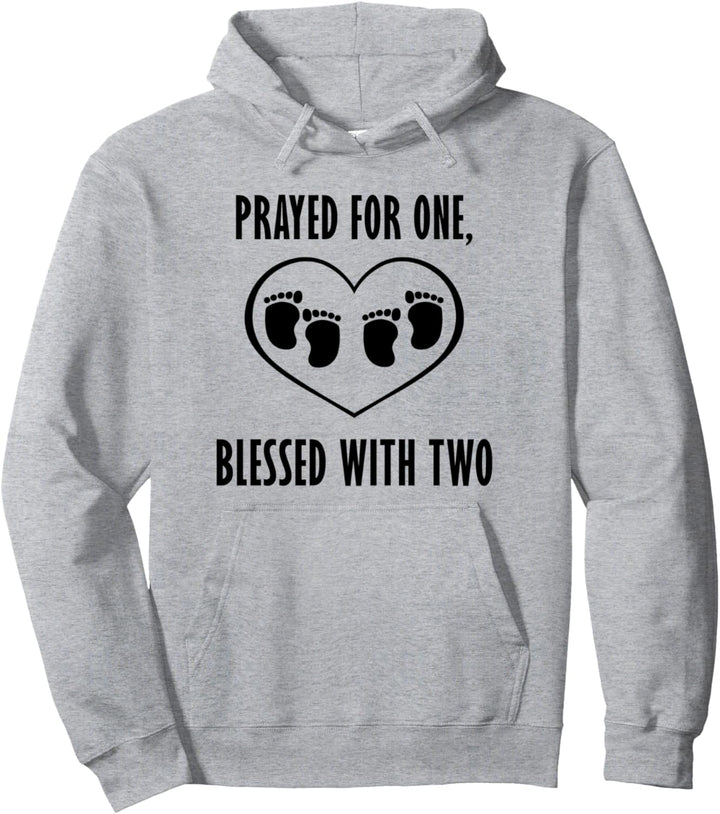 Schwangere werdende Eltern Zwillinge Baby Pullover Hoodie