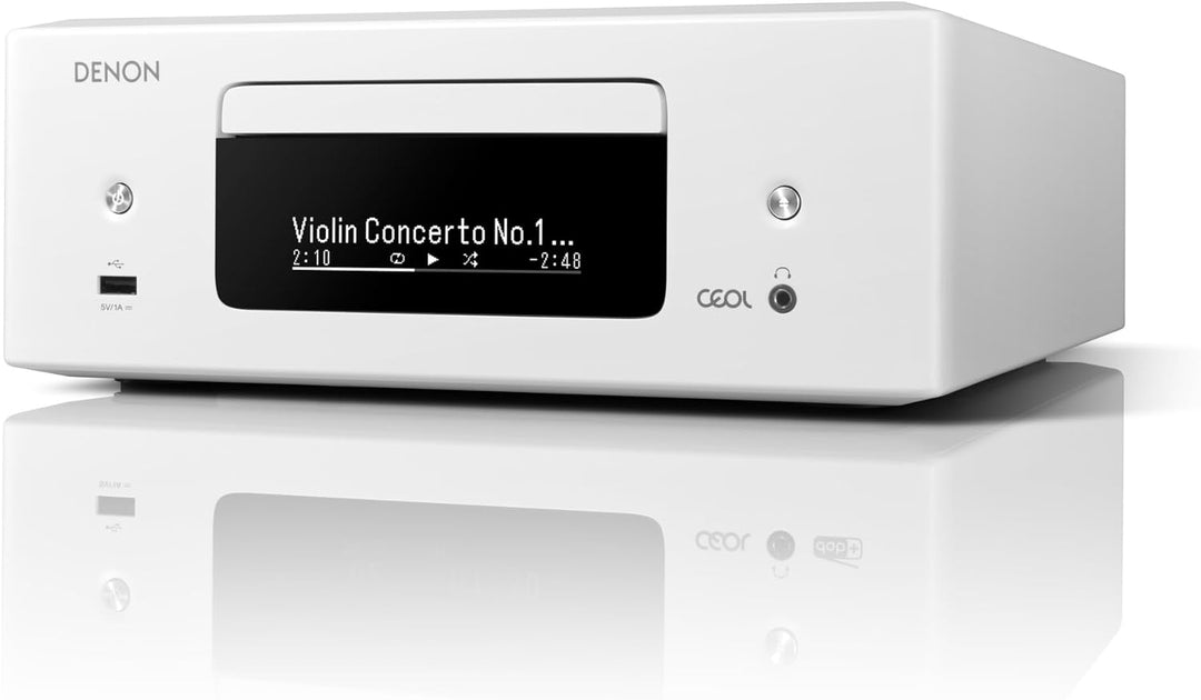 Denon RCD-N12DAB Kompaktanlage, HiFi Verstärker, CD-Player, Internetradio, Musikstreaming, HEOS Mult