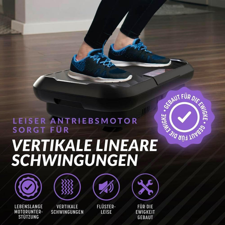 Bluefin Fitness Vibrationsplatte | Fettverbrennung, Muskelaufbau & Ganzkörpertraining | Kompaktes De