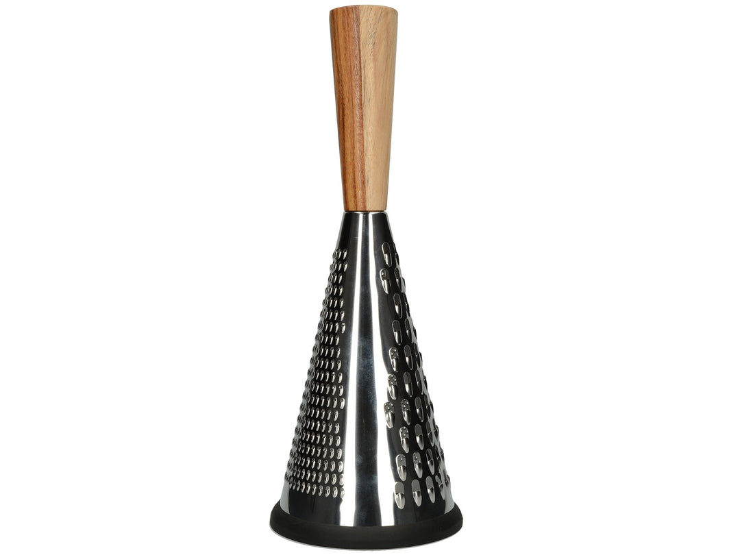 GOURMET CHEESE Creative Tops Grosse, konische Käsereibe im Vintage-Stil mit Holzgriff, 13 x 13 x 33