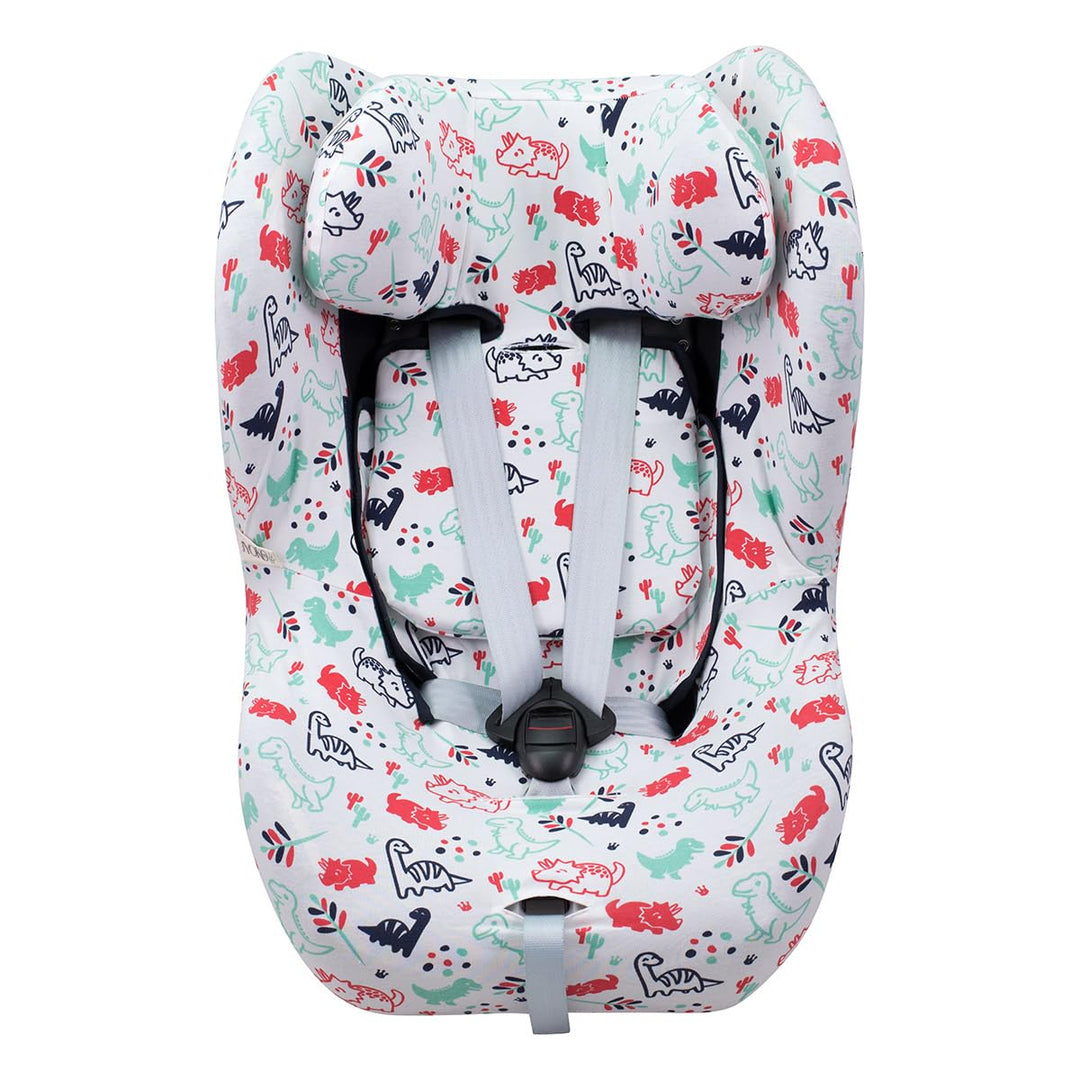 JYOKO KIDS Bezug kompatibel mit Cybex Gold Sirona M2 iSize (DINO PARTY), DINO PARTY