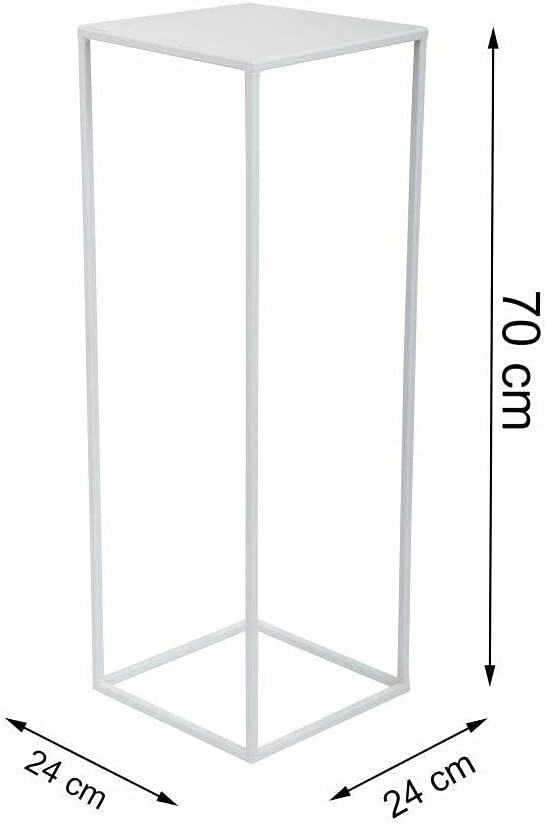 Loft Modern Metall Pflanzenständer Blumenständer 70 cm Weiss