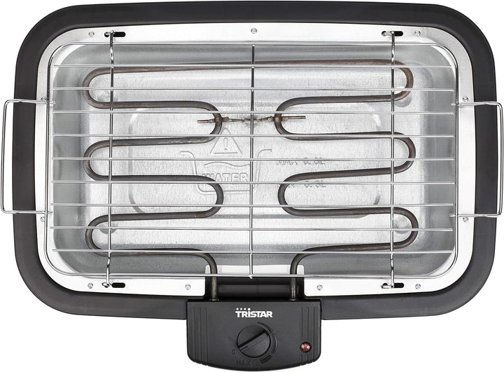 Tristar elektrischer Tisch- und Standgrill - 38x22cm Grillfläche, inkl. Grillrost, regelbare Heizstu