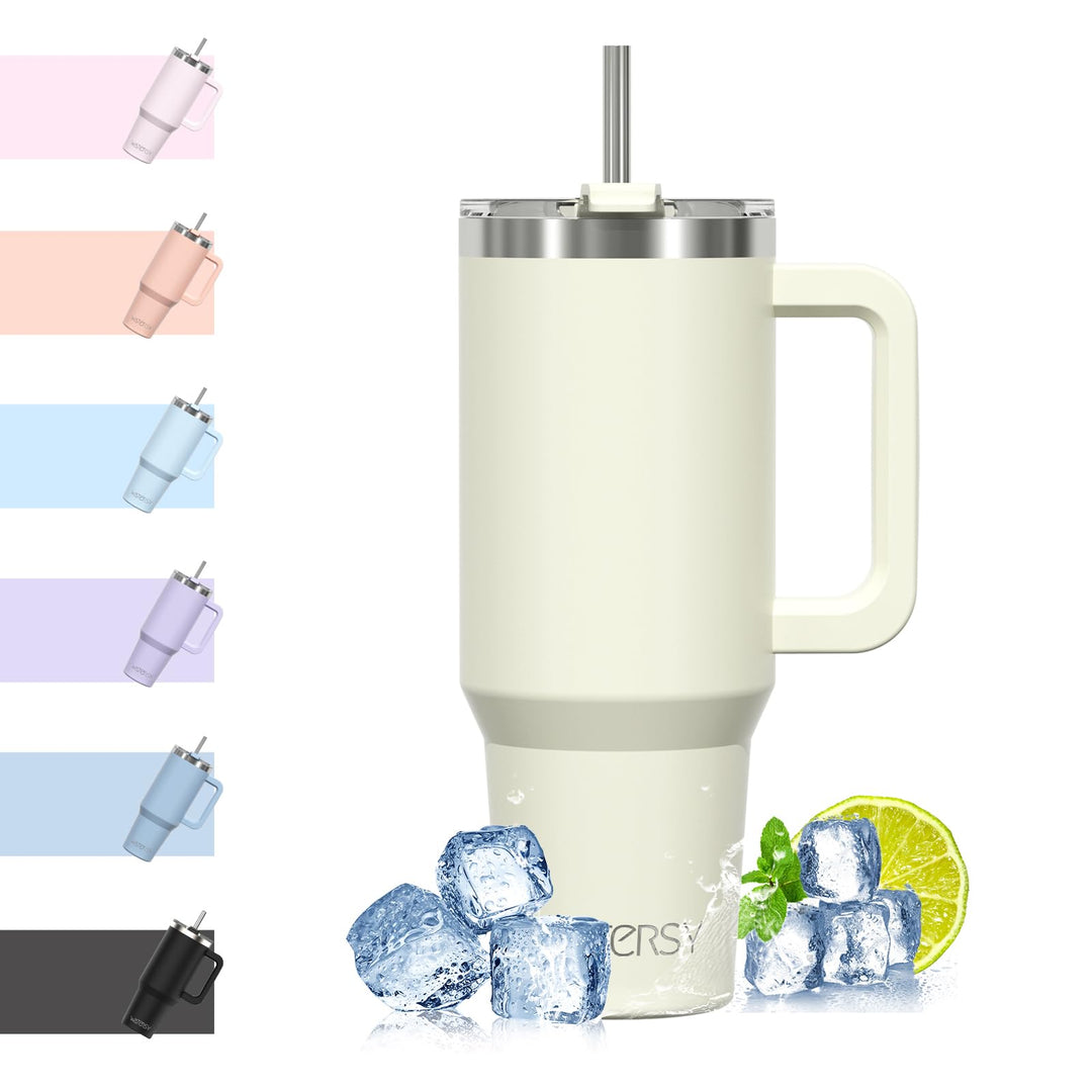 WATERSY 40oz Kaffeebecher to Go Thermobecher Doppelwandiger Edelstahl Vakuum Auslaufsicher Trinkbech