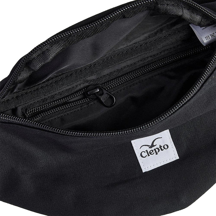 Cleptomanicx Hipbag C.I. Patch (Black), Schwarz
