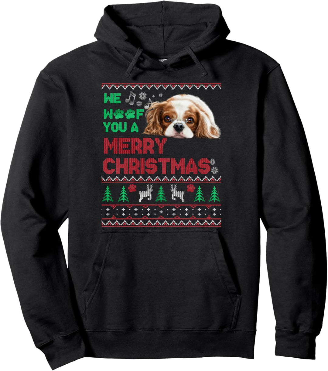 Weihnachten hässlich Cavalier King Charles Spaniel Geschenk Pullover Hoodie