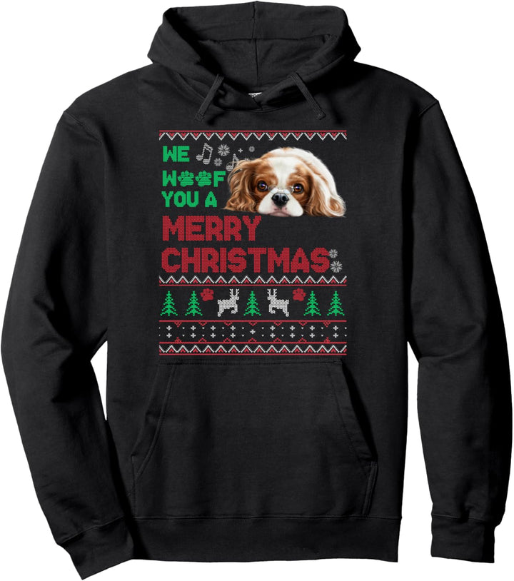 Weihnachten hässlich Cavalier King Charles Spaniel Geschenk Pullover Hoodie