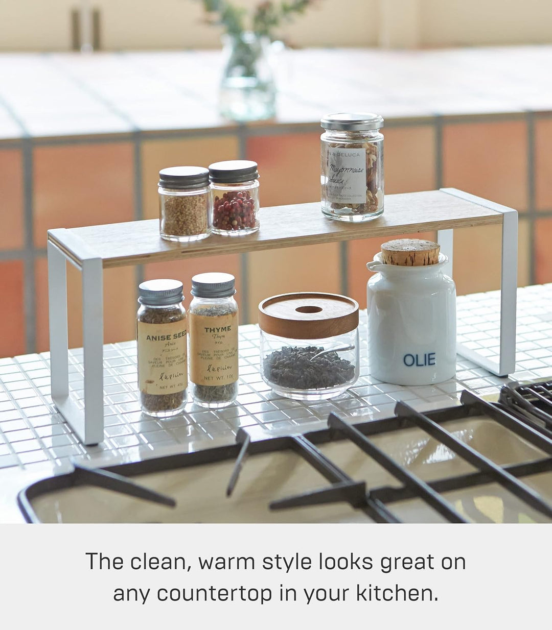 Kitchen rack wide - Tosca - white