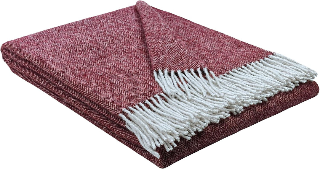 Wolldecke 100% Schurwolle Wohndecke in versch. Farben Tagesdecke Schurwolldecke Woll-Plaid 140 x 200