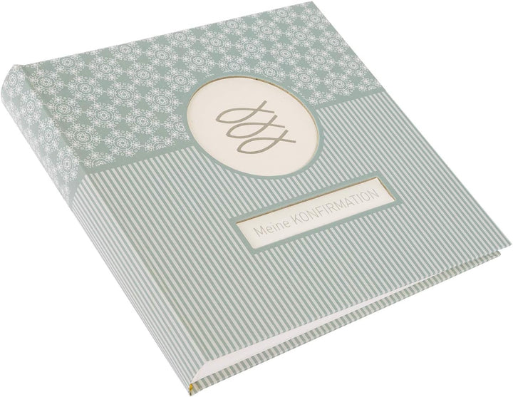 goldbuch 03143 Fotoalbum für die Konfirmation, Mandala, Erinnerungsalbum 25x25 cm, Fotobuch mit 60 w