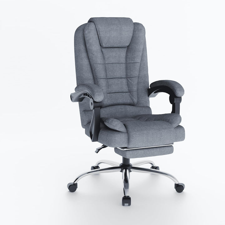 naspaluro Ergonomischer Bürostuhl mit Fussstütze, Schreibtischstuhl mit Hoher Rückenlehne, Gepolster